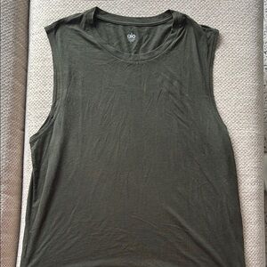 ALO Yoga Women's Green Sleeveless Top
